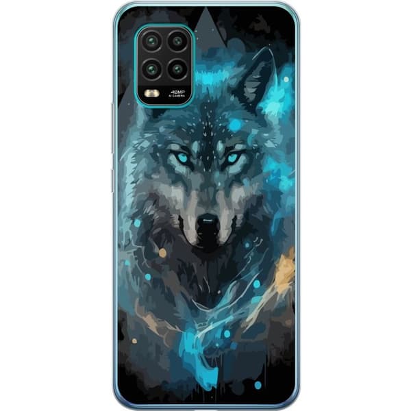 Mobilskal till Xiaomi Mi 10 Lite 5G med Varg motiv