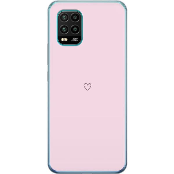 Kännykkäkuori Xiaomi Mi 10 Lite 5G-laitteelle, jossa on Sydän kuvio