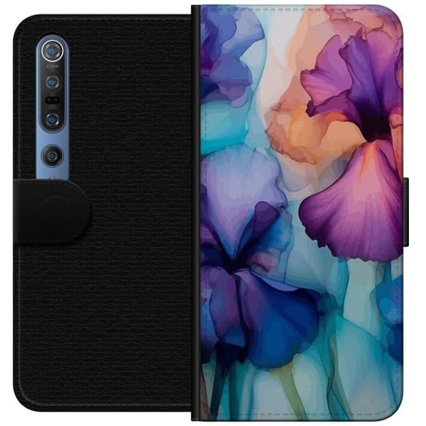 Tegnebogsetui til Xiaomi Mi 10 Pro 5G med Magiske blomster motiv