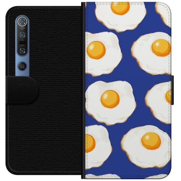 Plånboksfodral till Xiaomi Mi 10 Pro 5G med Stekta ägg motiv
