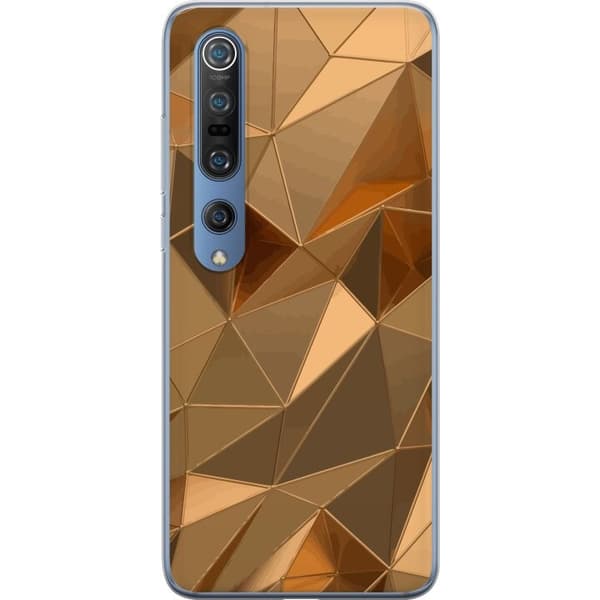 Mobilskal till Xiaomi Mi 10 Pro 5G med 3D Guld motiv