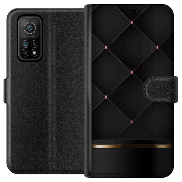 Lompakkokotelo Xiaomi Mi 10T 5G-laitteelle, jossa on Ylellinen linja kuvio
