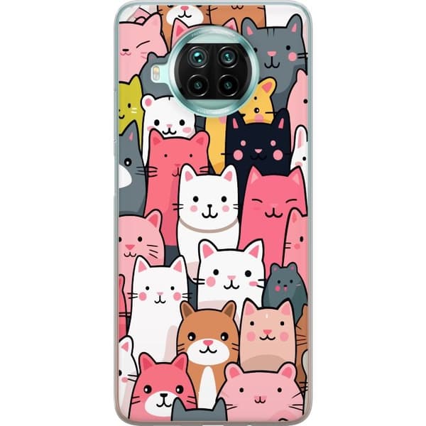 Mobilskal till Xiaomi Mi 10T Lite 5G med Kattmönster motiv