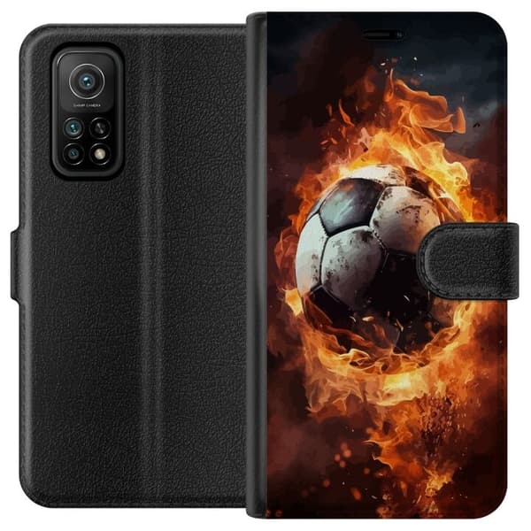 Plånboksfodral till Xiaomi Mi 10T Pro 5G med Fotboll motiv