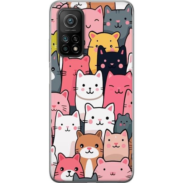 Mobildeksel til Xiaomi Mi 10T Pro 5G med Kattmønster motiv