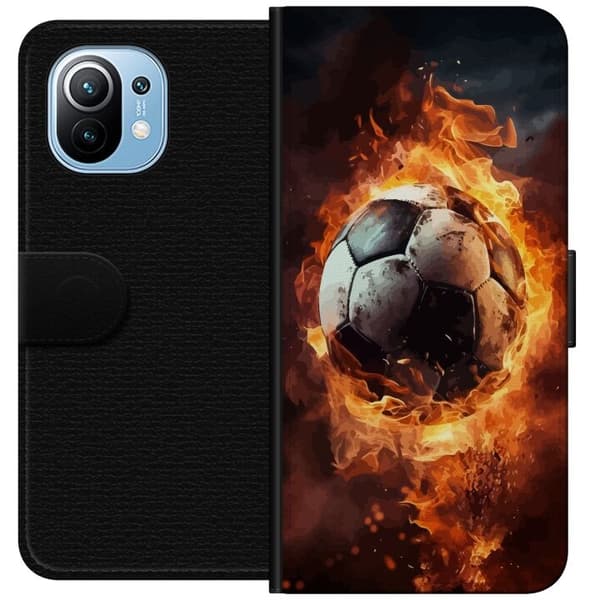 Plånboksfodral till Xiaomi Mi 11 med Fotboll motiv