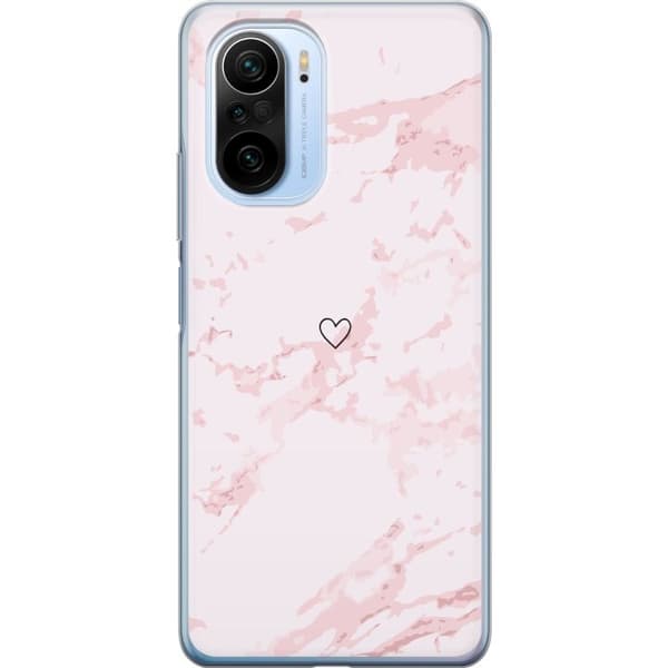 Kännykkäkuori Xiaomi Mi 11i-laitteelle, jossa on Roosa Sydän kuvio