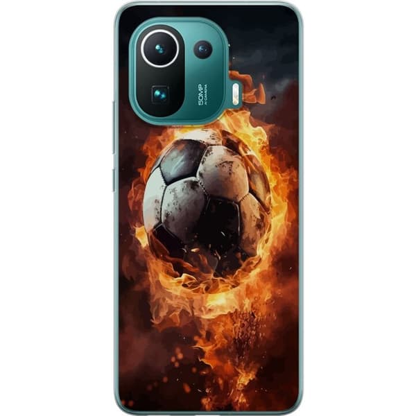 Mobilcover til Xiaomi Mi 11 Pro med Fodbold motiv