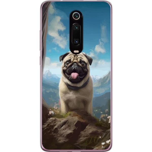 Mobilcover til Xiaomi Mi 9T Pro  med Glad Hund motiv