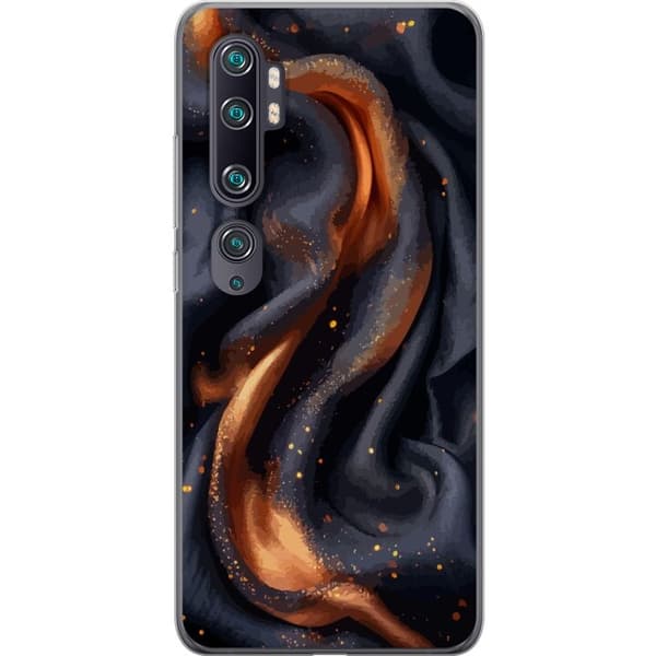 Mobilcover til Xiaomi Mi Note 10 med Brandigt silke motiv