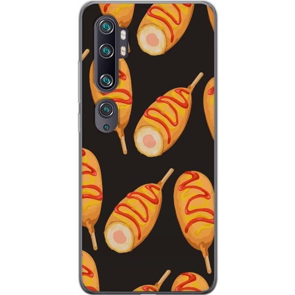 Mobilcover til Xiaomi Mi Note 10 med Kyllingedrumstick motiv