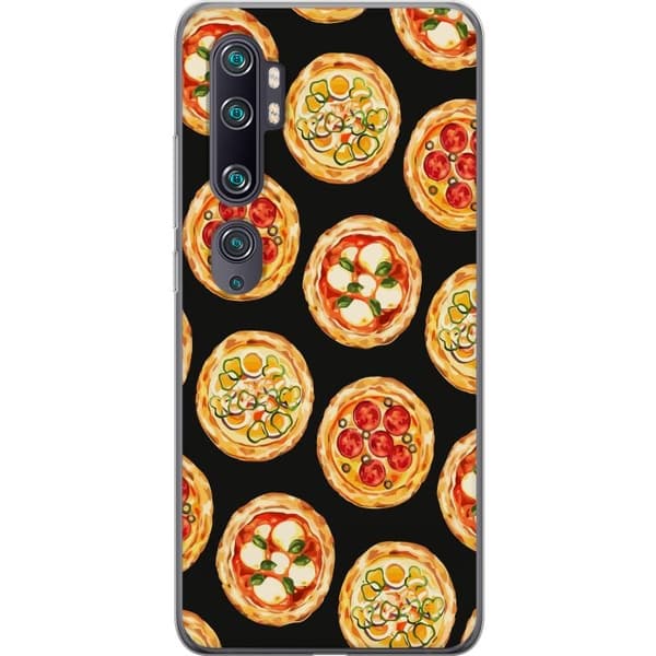 Kännykkäkuori Xiaomi Mi Note 10-laitteelle, jossa on Pizza kuvio