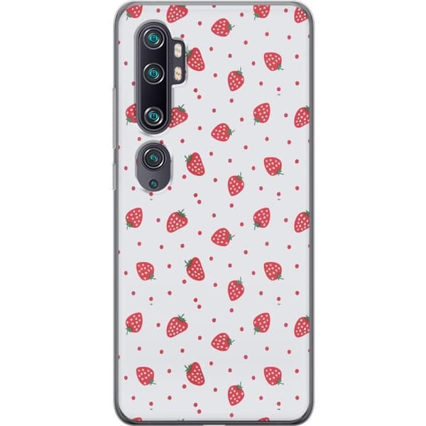 Mobilskal till Xiaomi Mi Note 10 med Jordgubbar motiv
