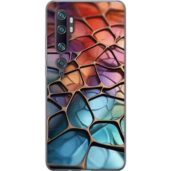 Mobildeksel til Xiaomi Mi Note 10 Pro med Metalliskt mønster motiv