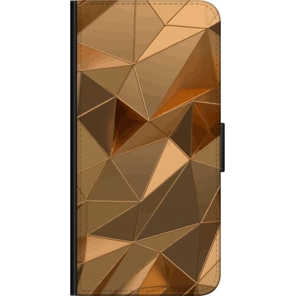 Lommeboketui til Xiaomi Redmi Note 9 Pro med 3D Gull motiv