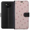 Miniatyrbillede 1 af 4: Tegnebogsetui til Xiaomi Poco X3 NFC med Kirsebær motiv