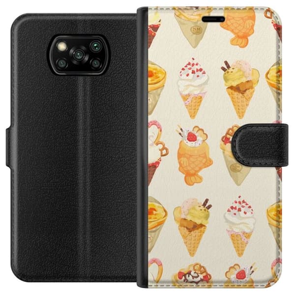 Plånboksfodral till Xiaomi Poco X3 NFC med Glassigt motiv