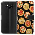 Miniatyrbillede 1 af 4: Tegnebogsetui til Xiaomi Poco X3 NFC med Pizza motiv