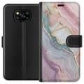 Miniatyrbillede 1 af 4: Tegnebogsetui til Xiaomi Poco X3 NFC med Marmor motiv