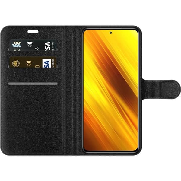 Plånboksfodral till Xiaomi Poco X3 NFC med Guldglans motiv