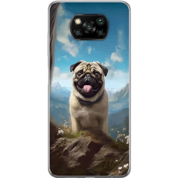 Mobilcover til Xiaomi Poco X3 NFC med Glad Hund motiv