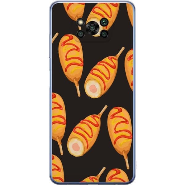 Mobilcover til Xiaomi Poco X3 Pro med Kyllingedrumstick motiv
