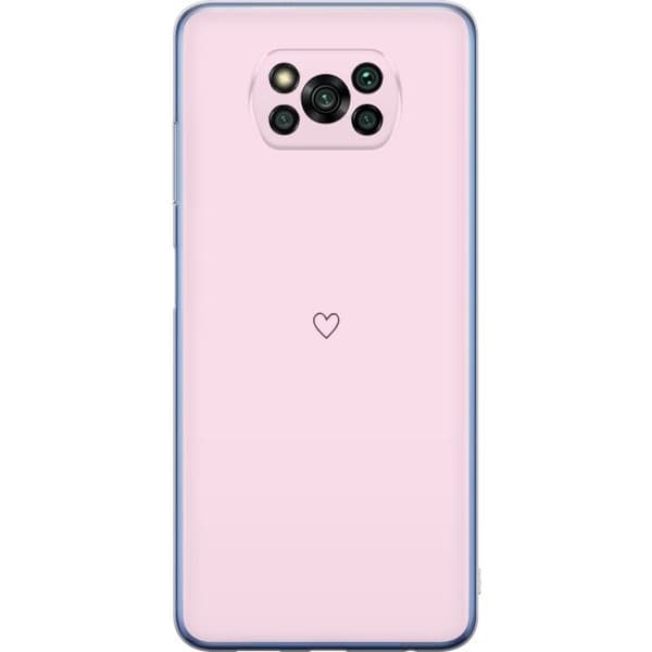 Mobildeksel til Xiaomi Poco X3 Pro med Hjerte motiv