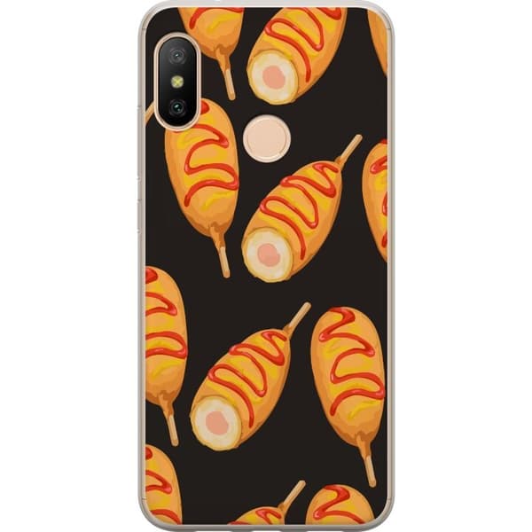 Mobilcover til Xiaomi Redmi 6 Pro med Kyllingedrumstick motiv