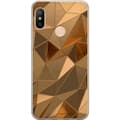 Miniatyrbillede 1 af 2: Mobilcover til Xiaomi Redmi 6 Pro med 3D Guld motiv