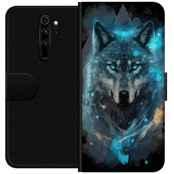 Lompakkokotelo Xiaomi Redmi Note 8 Pro -laitteelle, jossa on Susi kuvio