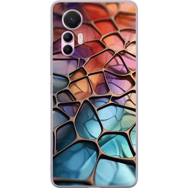 Mobilcover til Xiaomi 12 Lite med Metallict mønster motiv