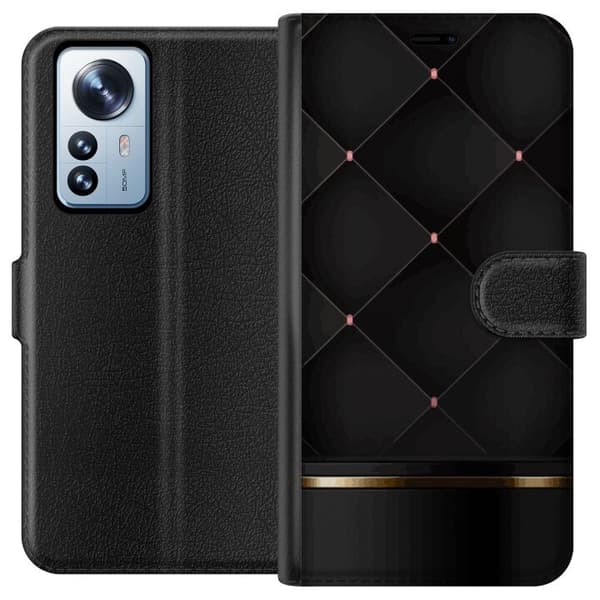 Tegnebogsetui til Xiaomi 12 Pro med Luksuslinje motiv