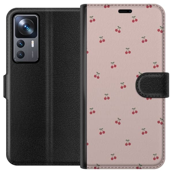 Plånboksfodral till Xiaomi 12T med Körsbär motiv