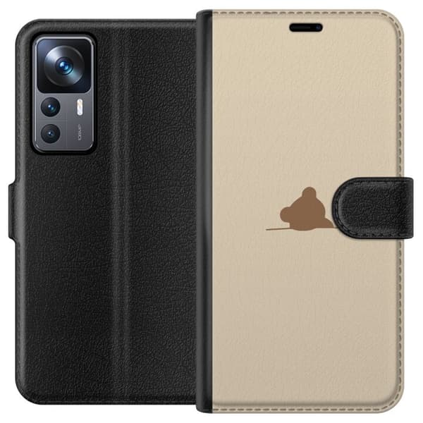 Tegnebogsetui til Xiaomi 12T med Nalle motiv