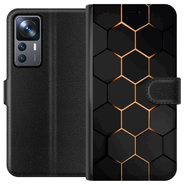 Plånboksfodral till Xiaomi 12T Pro med Lyxigt Mönster motiv