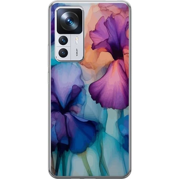 Mobilskal till Xiaomi 12T Pro med Magiska blommor motiv