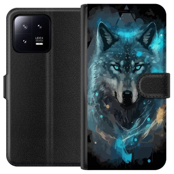 Plånboksfodral till Xiaomi 13 med Varg motiv