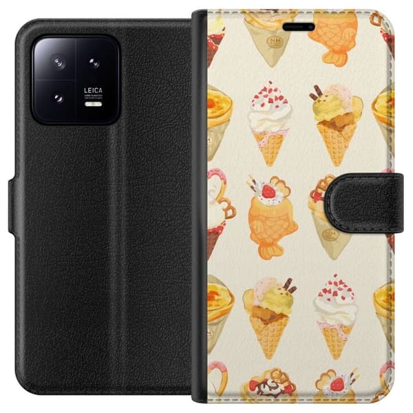Plånboksfodral till Xiaomi 13 med Glassigt motiv