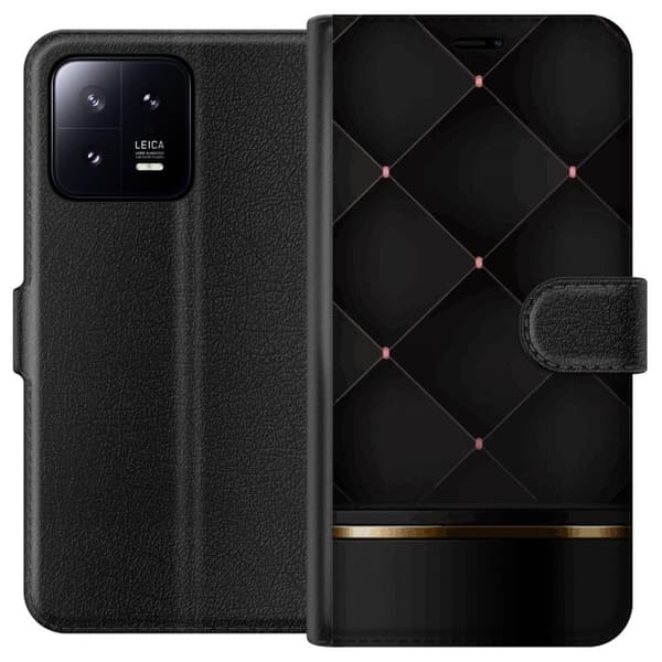 Tegnebogsetui til Xiaomi 13 med Luksuslinje motiv