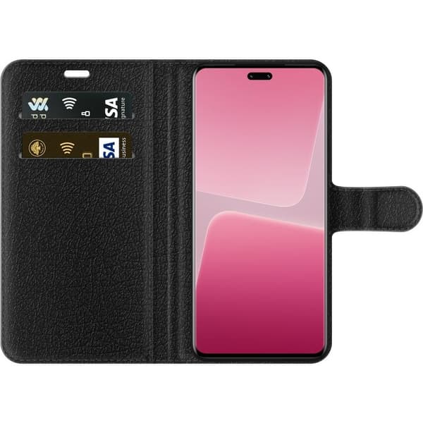Lompakkokotelo Xiaomi 13 Lite-laitteelle, jossa on Kirsikka kuvio