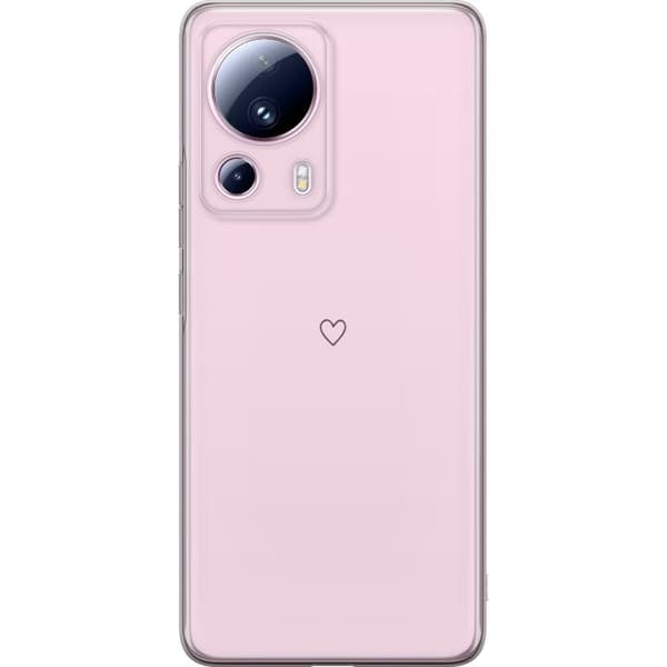 Kännykkäkuori Xiaomi 13 Lite-laitteelle, jossa on Sydän kuvio