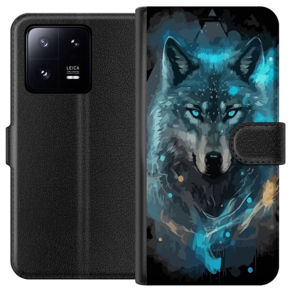 Lompakkokotelo Xiaomi 13 Pro-laitteelle, jossa on Susi kuvio