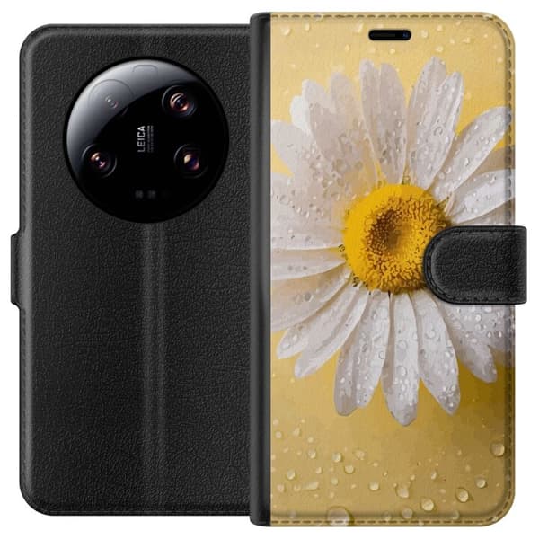 Tegnebogsetui til Xiaomi 13 Ultra med Porcelænsblomst motiv