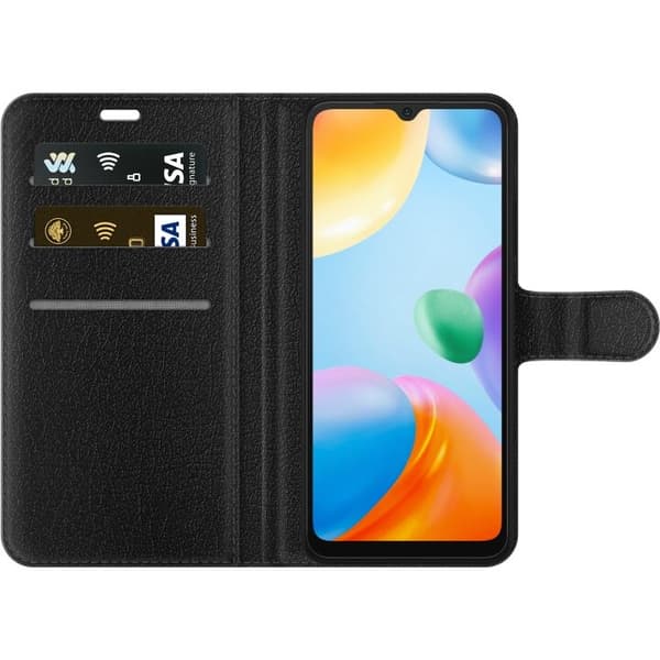 Tegnebogsetui til Xiaomi Redmi 10C med Kirsebær motiv
