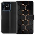 Miniatyrbilde 1 av 4: Lommeboketui til Xiaomi Redmi 10C med Luksuriøst Mønster motiv
