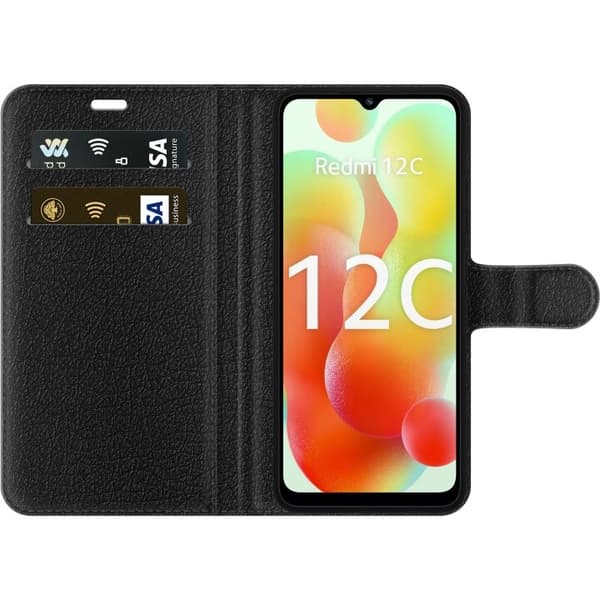 Tegnebogsetui til Xiaomi Redmi 12C med Magiske blomster motiv