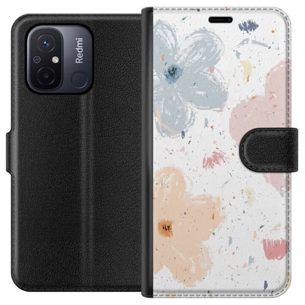 Plånboksfodral till Xiaomi Redmi 12C med Blommor motiv