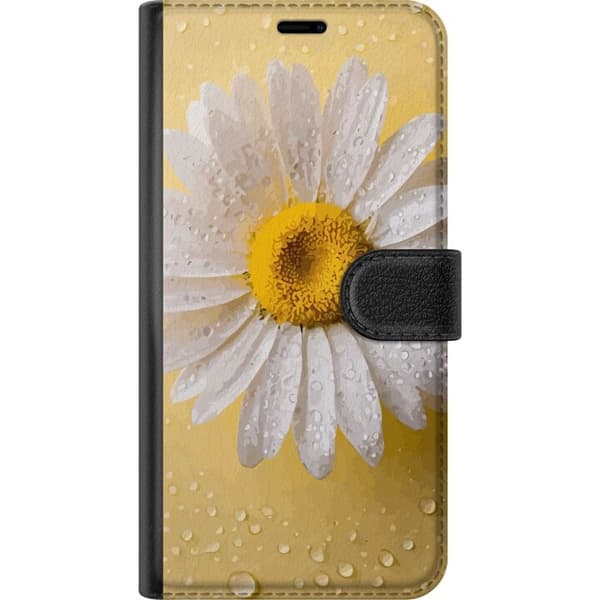 Lompakkokotelo Xiaomi Redmi 9-laitteelle, jossa on Posliinikukka kuvio