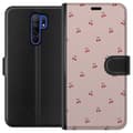 Miniatyrbillede 1 af 4: Tegnebogsetui til Xiaomi Redmi 9 med Kirsebær motiv
