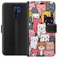 Miniatyrbilde 1 av 4: Lommeboketui til Xiaomi Redmi 9 med Kattmønster motiv